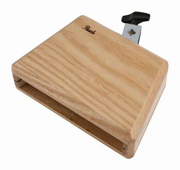 Pearl PAB-100 Wood Block mit Holder, sur fond neutre