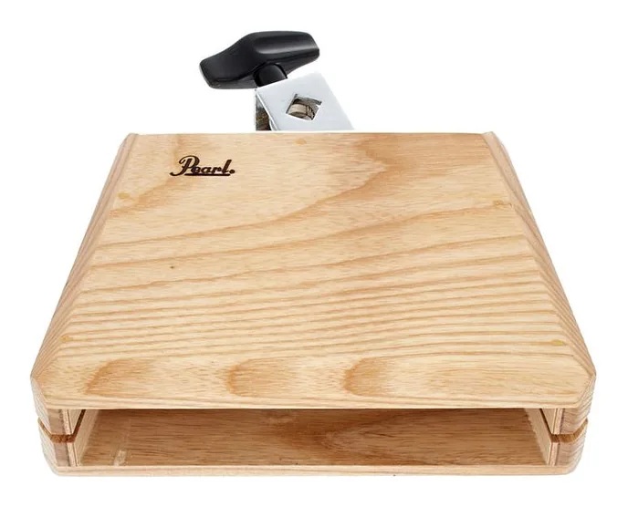 Pearl PAB-50 Wood Block mit Holder, sur fond neutre, photo 3