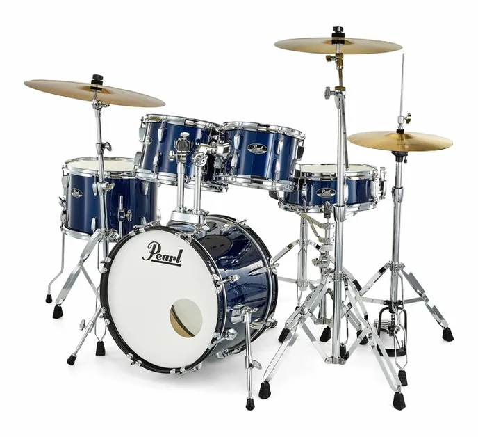 Pearl Roadshow 18" Plus Royal Blue, de face sur fond neutre