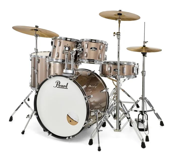 Pearl Roadshow 22" Plus 6pcs Bronze, de face sur fond neutre
