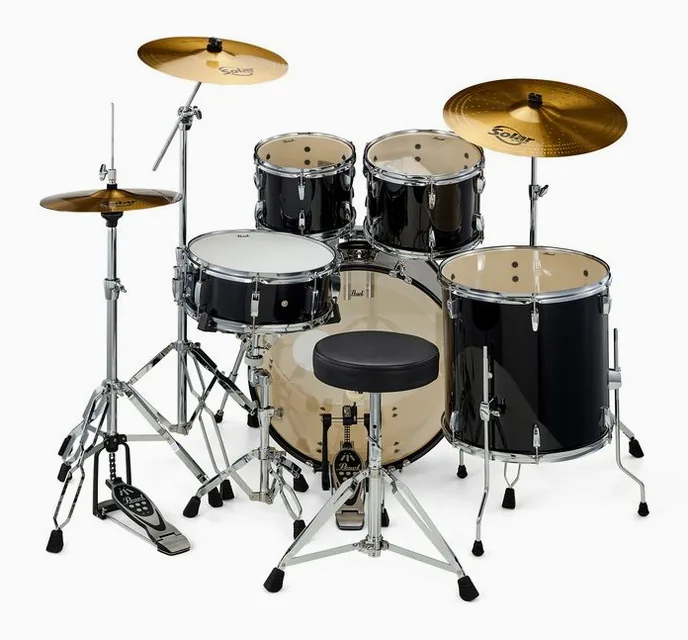 Pearl Roadshow 22" Plus Jet Black, vue de trois quarts, photo 4