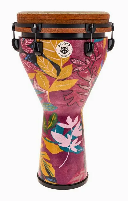 Raccoon 12" Jumbo Djembe - Jungle, vue de profil, photo 2