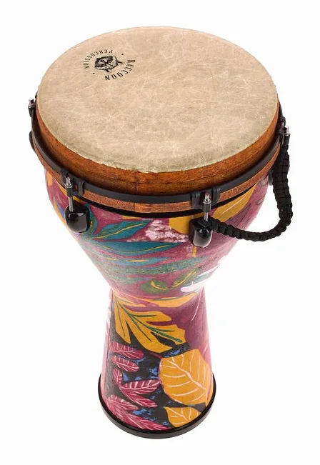 Raccoon 12" Jumbo Djembe - Jungle, vue de trois quarts, photo 3