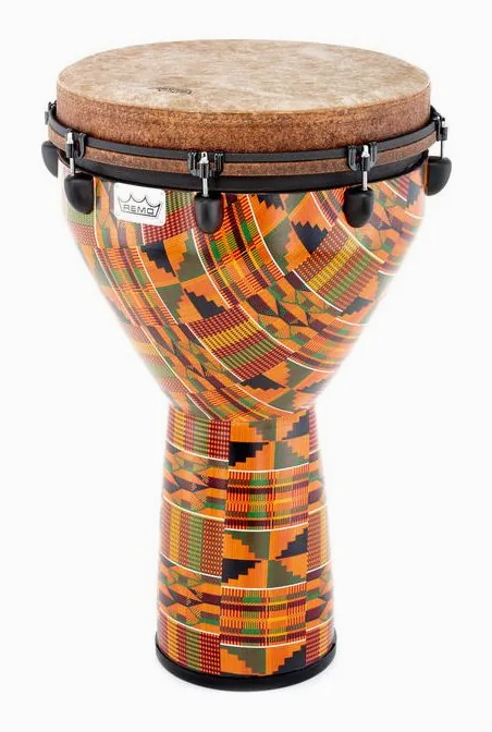 Remo Djembe DJ-0016-PM African Coll, vue de près, de face
