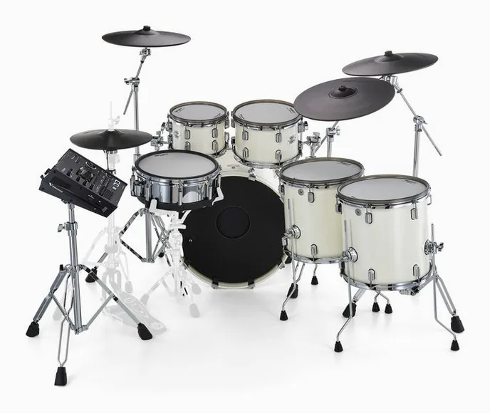 Roland VAD716-PW E-Drum Set, vue de trois quarts, photo 4
