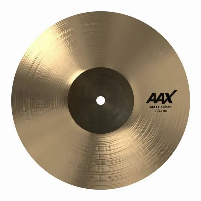 Sabian 09" AAX MAXX Splash V2, de face sur fond neutre