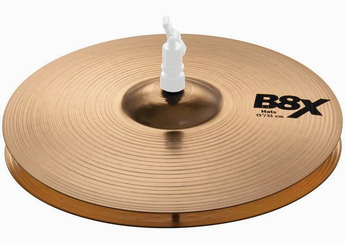Sabian 13" B8X Hi-Hat, vue de face