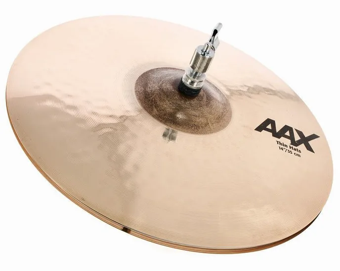 Sabian 14" AAX Thin Hi-Hat, vue de près, de face