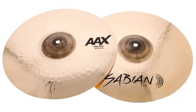Sabian 14" AAX Thin Hi-Hat, vue de dessus, photo 2
