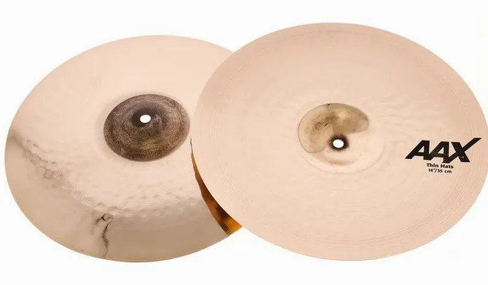 Sabian 14" AAX Thin Hi-Hat, vue de près, photo 3