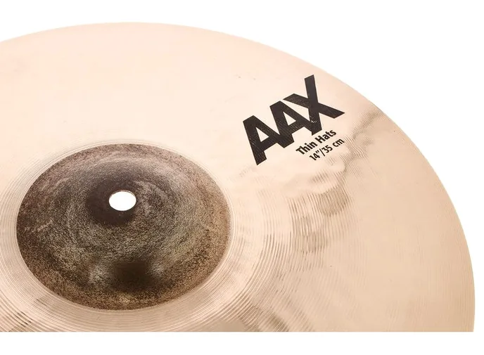 Sabian 14" AAX Thin Hi-Hat, vue de profil, photo 4