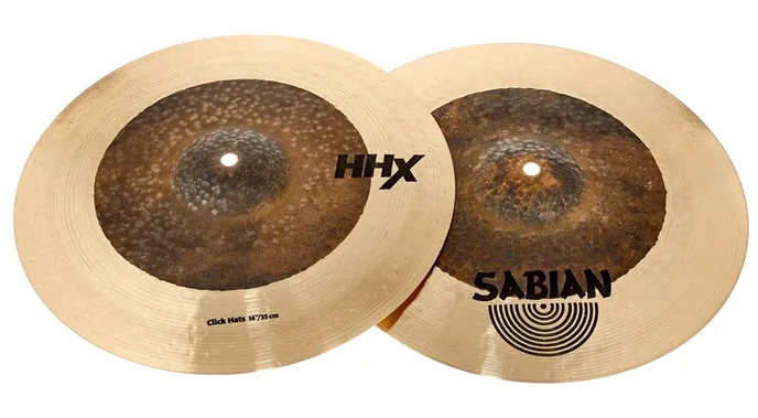 Sabian 14" HHX Click Hats, sur fond neutre, photo 2