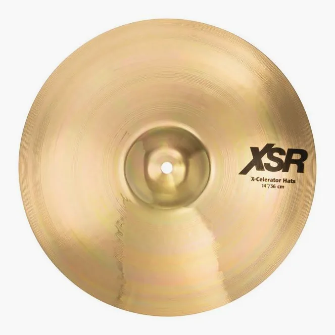 Sabian 14" XSR X-Celerator Hi-Hat, vue de face, photo 2