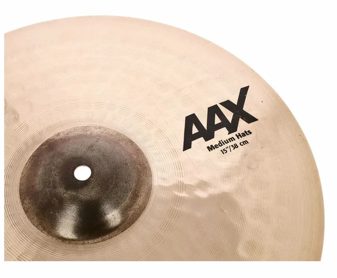 Sabian 15" AAX Medium Hi-Hat, vue de trois quarts, photo 4