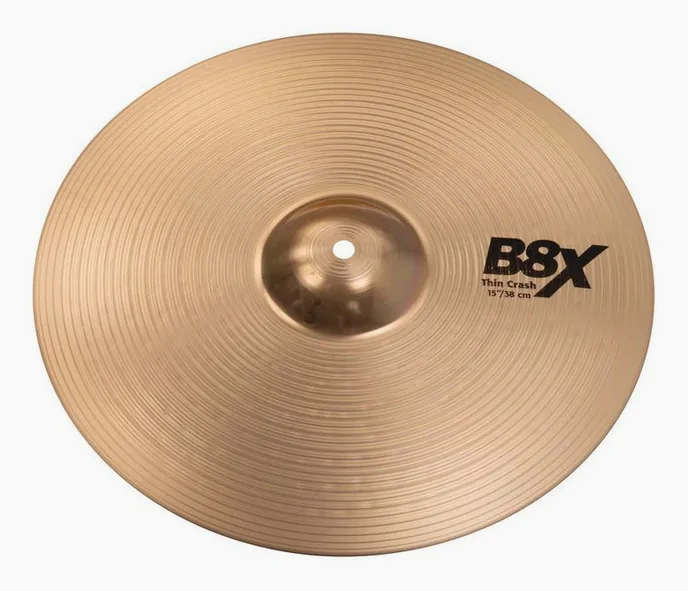 Sabian 15" B8X Thin Crash, vue de face