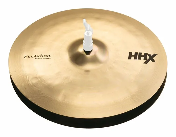 Sabian 15" HHX Evolution Hi-Hat, vue de près, de face