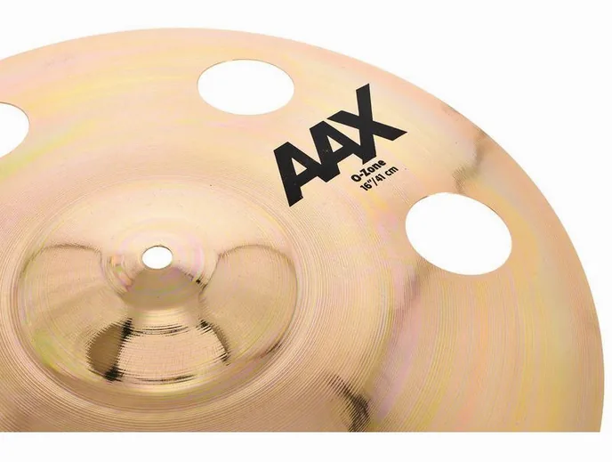 Sabian 16" AAX O-Zone Crash, vue de profil, photo 3