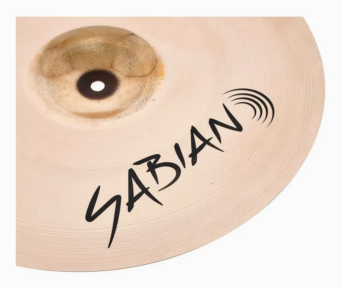 Sabian 16" AAX Thin Crash, vue de profil, photo 4