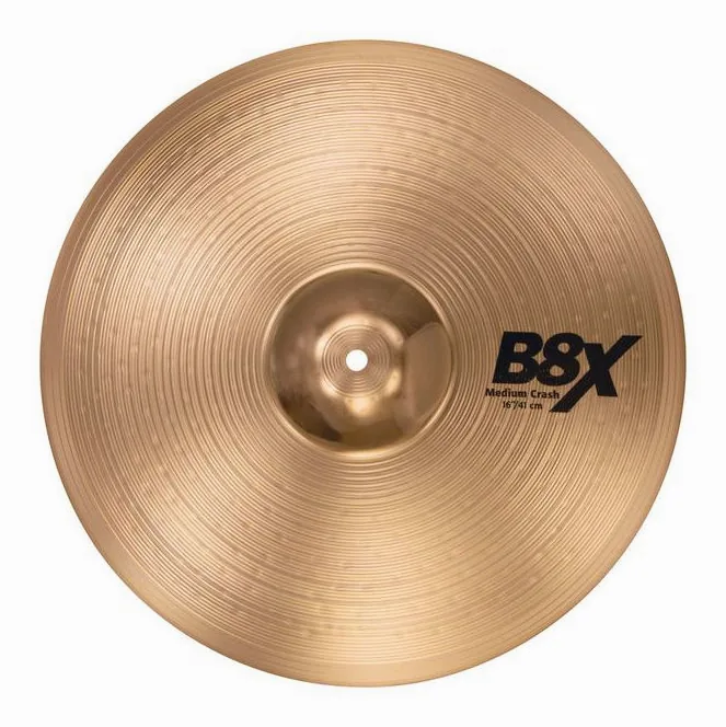 Sabian 16" B8X Medium Crash, vue de dessus, photo 2