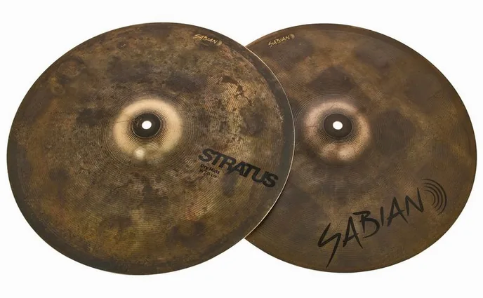 Sabian 16" Stratus Dry Hi-Hat, vue de profil, photo 2