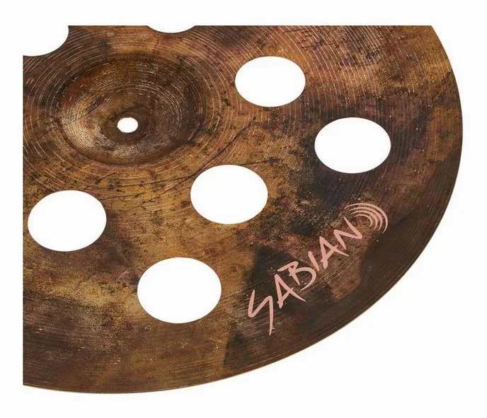 Sabian 16" XSR Monarch O-Zone Crash, vue de trois quarts, photo 4