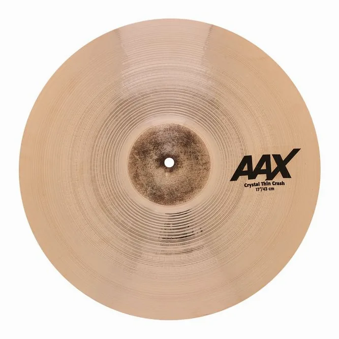 Sabian 17" AAX Crystal Thin Crash, vue de profil, photo 2