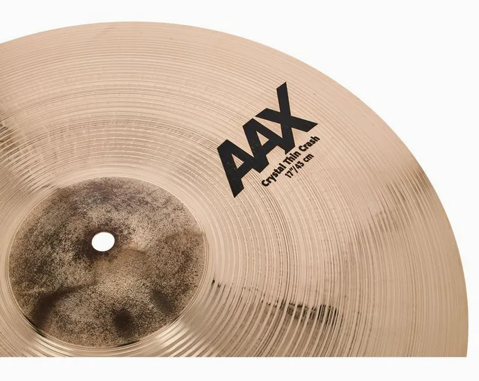 Sabian 17" AAX Crystal Thin Crash, vue de face, photo 4