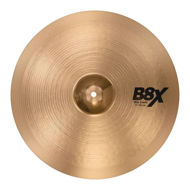 Sabian 17" B8X Thin Crash, vue de face, photo 2