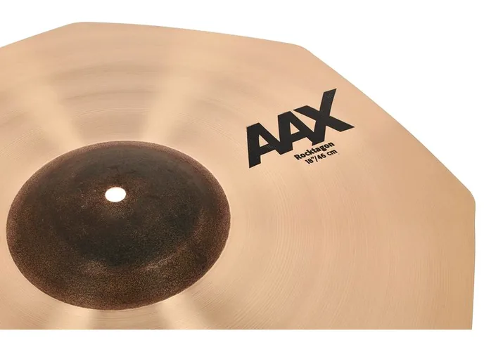 Sabian 18" AAX Rocktagon, vue de trois quarts, photo 4