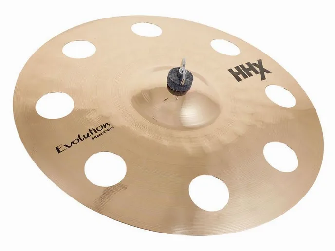 Sabian 18" HHX Evolution O-Zone Crash, vue de près, de face