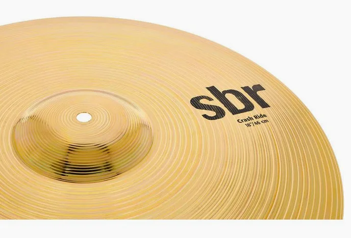 Sabian 18" SBR Crash/Ride, vue de près, photo 3