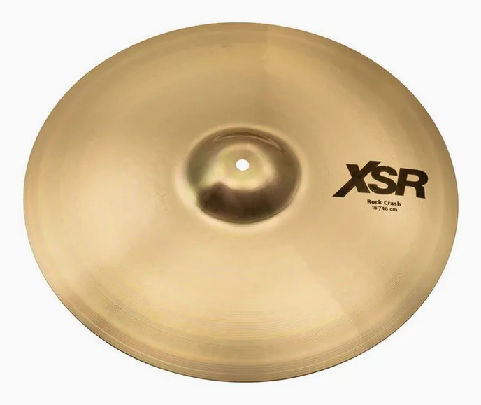 Sabian 18" XSR Rock Crash, de face sur fond neutre