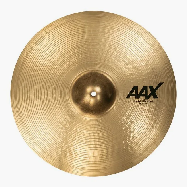 Sabian 19" AAX Crystal Thin Crash, vue de près, photo 2