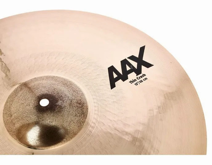 Sabian 19" AAX Thin Crash, vue de face, photo 3