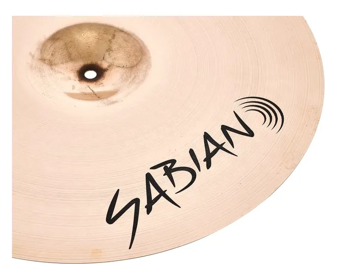 Sabian 19" AAX Thin Crash, vue de trois quarts, photo 4