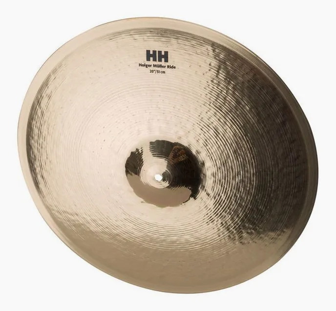 Sabian 20" Ride Holger Müller Sign., vue de dessus, photo 3