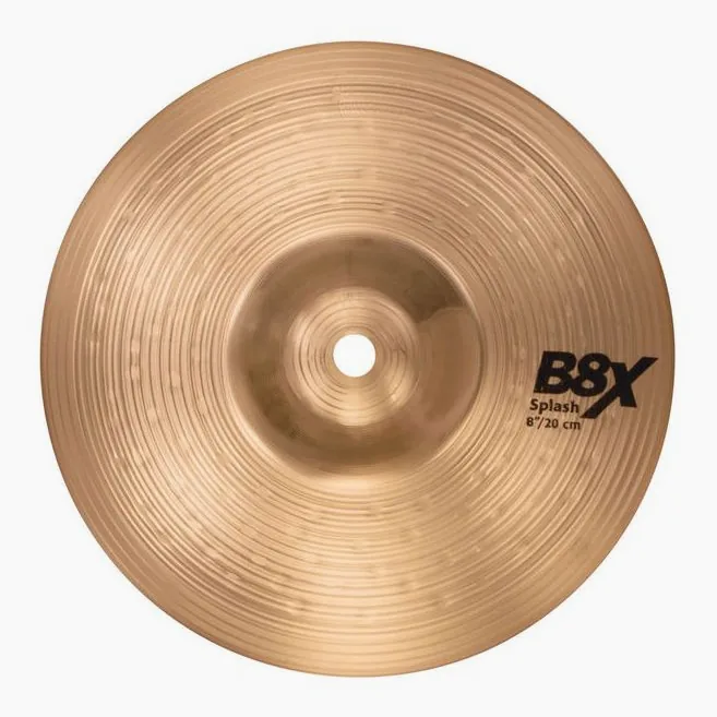 Sabian 8" B8X Splash, sur fond neutre, photo 2