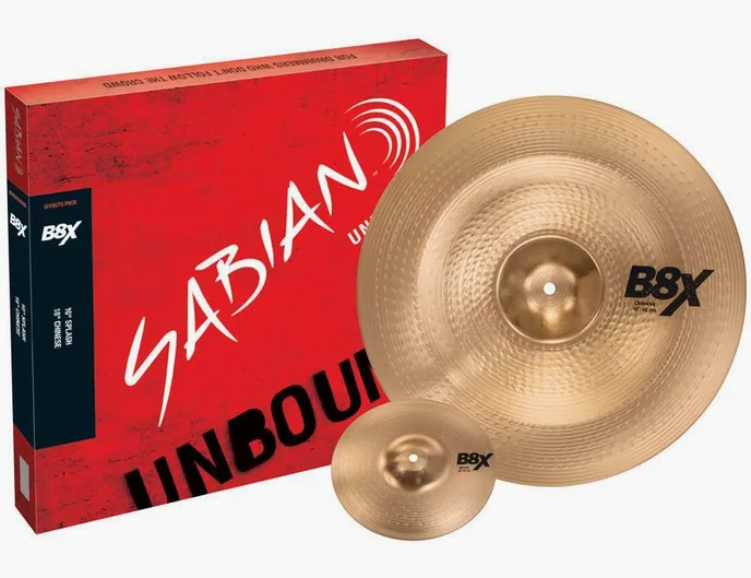 Sabian B8X Effects Pack, sur fond neutre