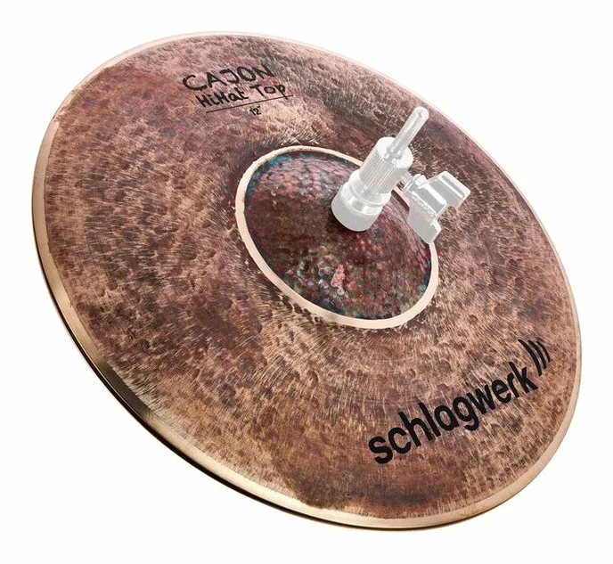 Schlagwerk 12" Cajon Hi-Hat, vue de près, de face