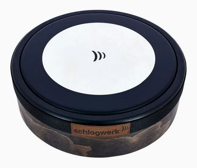 Schlagwerk 14" Bodhran Neotrad Black, sur fond neutre