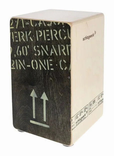 Schlagwerk CP404BLK Cajon Black Edition, vue de près, de face
