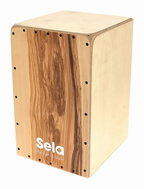 Sela Maestro Edition Cajon -Olea, vue de près, de face