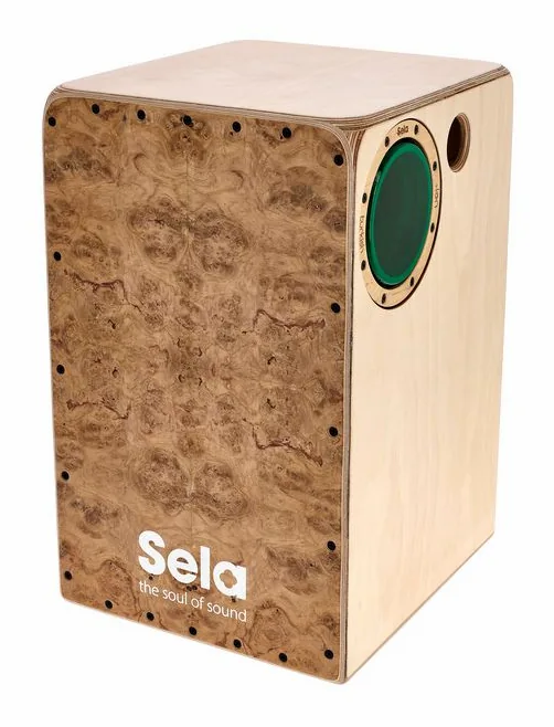 Sela SE-IC3 Iconic Cajon Oak Roots, vue de près, de face