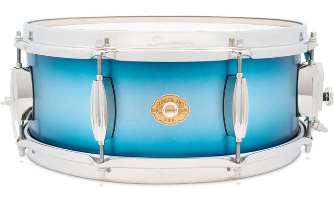 Slingerland 14"x5.5" Radio King Snare BS, vue de près, de face