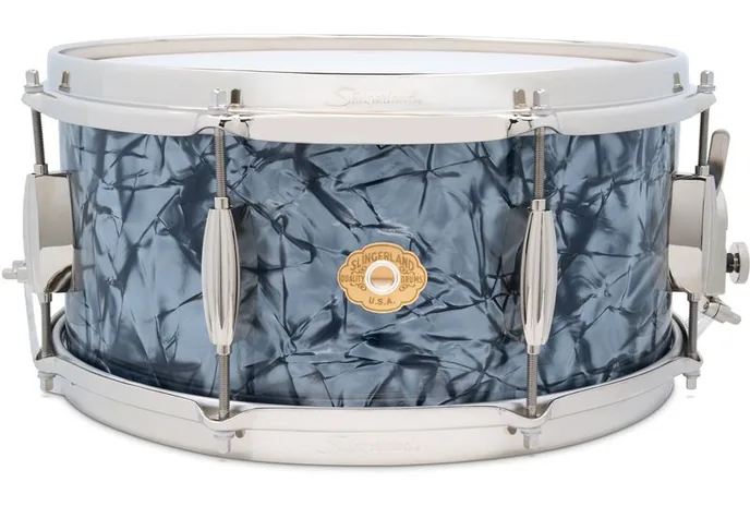 Slingerland 14"x6.5" Radio King Snare BDP, vue de près, de face