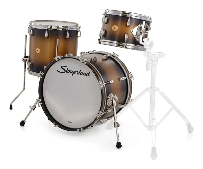 Slingerland 18" Radio King 3pc Kit BG, vue de près, de face