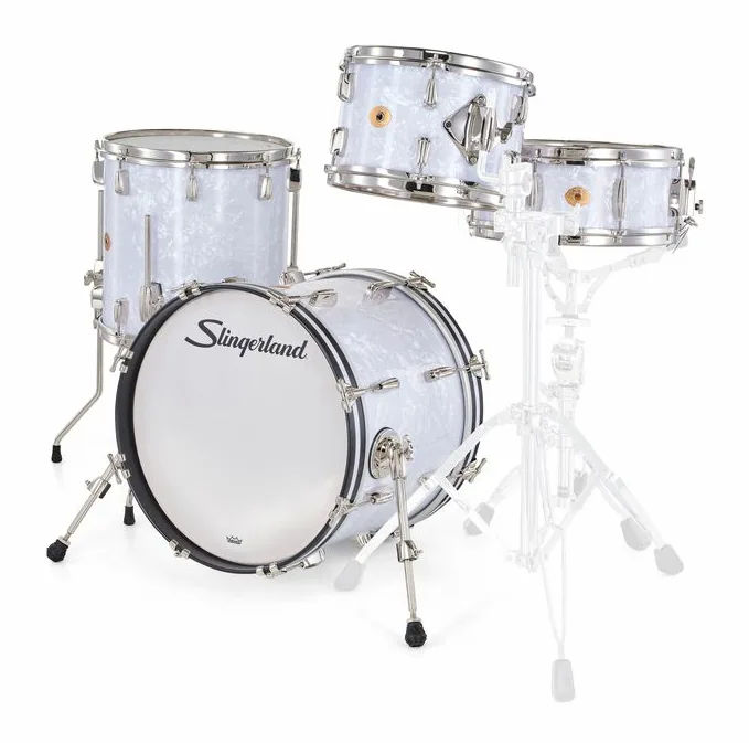 Slingerland 18" Radio King 4pc w/Snare WMP, sur fond neutre