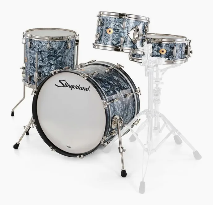 Slingerland 20" Radio King 4pc w/Snare BDP, vue de face