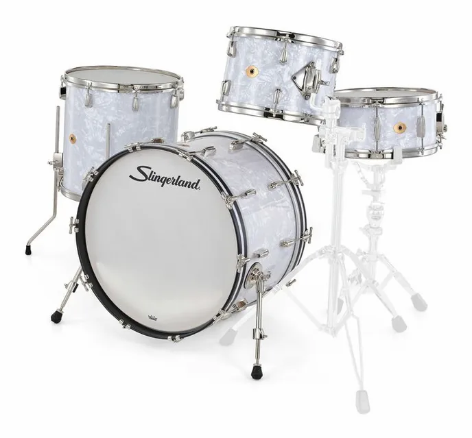 Slingerland 22" Radio King 4pc w/Snare WMP, vue de près, de face