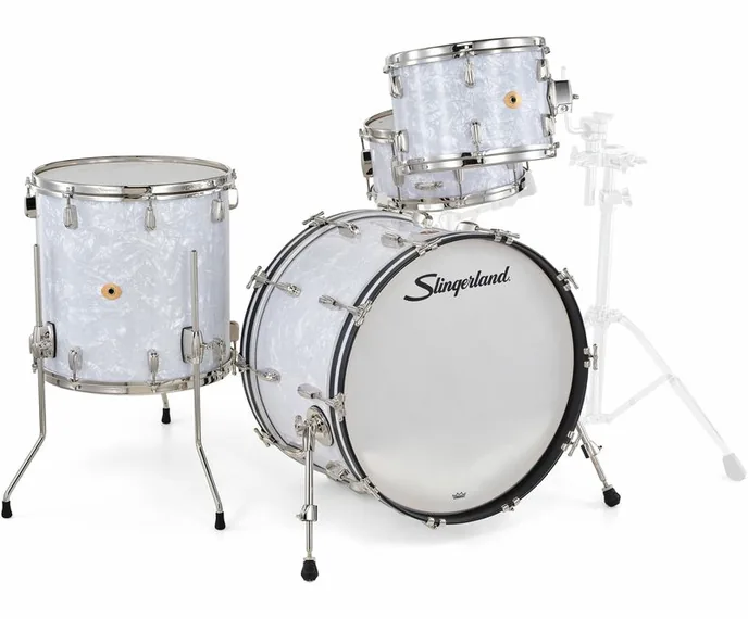 Slingerland 22" Radio King 4pc w/Snare WMP, vue de trois quarts, photo 3